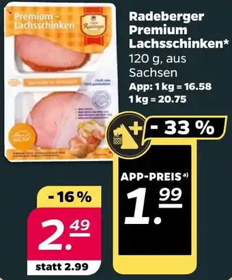 NETTO Radeberger Premium Lachsschinken Angebot
