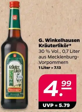 NETTO G. Winkelhausen Kräuterlikör Angebot