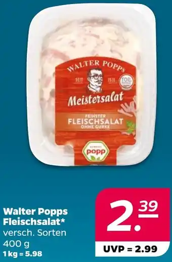 NETTO Walter Popps Fleischsalat Angebot