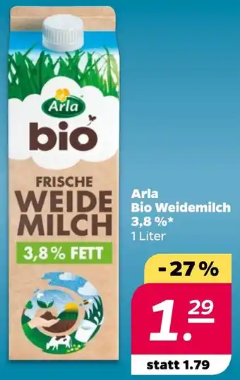 NETTO Arla Bio Weidemilch 3,8% Angebot