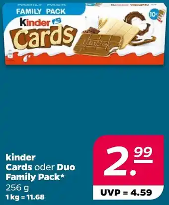 NETTO kinder Cards oder Duo Family Pack Angebot