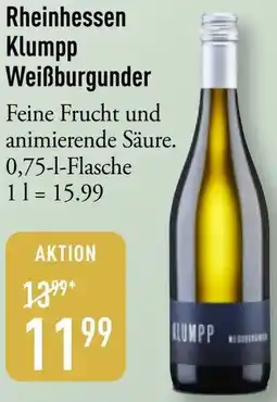 Galeria Markthalle Rheinhessen Klumpp Weißburgunder Angebot
