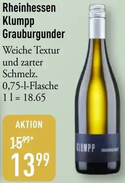 Galeria Markthalle Rheinhessen Klumpp Grauburgunder Angebot