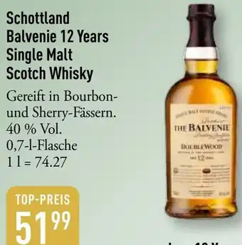 Galeria Markthalle Schottland Balvenie 12 Years Single Malt Scotch Whisky Angebot