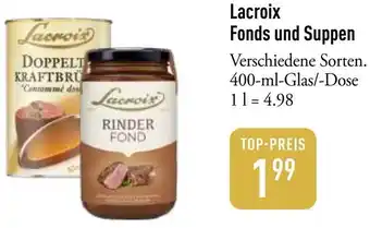Galeria Markthalle Lacroix Fonds und Suppen Angebot