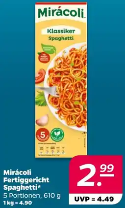NETTO Mirácoli Fertiggericht Spaghetti Angebot
