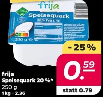 NETTO frija Speisequark 20% Angebot