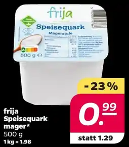 NETTO frija Speisequark mager Angebot