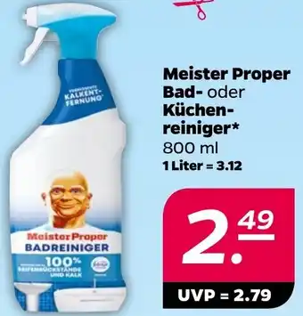NETTO Meister Proper Bad- oder Küchenreiniger Angebot