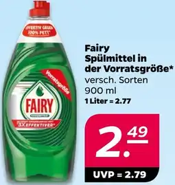NETTO Fairy Spülmittel in der Vorratsgröße Angebot