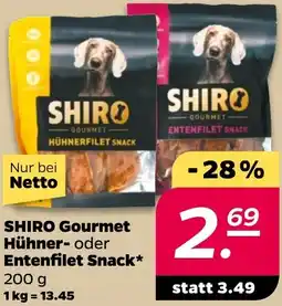 NETTO SHIRO Gourmet Hühner- oder Entenfilet Snack Angebot