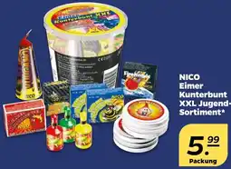 NETTO NICO Eimer Kunterbunt XXL Jugend Sortiment Angebot