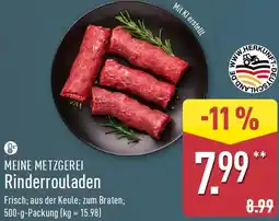 Aldi Nord MEINE METZGEREI Rinderrouladen Angebot
