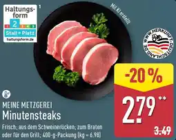 Aldi Nord MEINE METZGEREI Minutensteaks Angebot