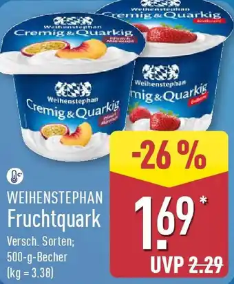 Aldi Nord WEIHENSTEPHAN Fruchtquark Angebot
