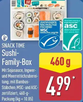 Aldi Nord SNACK TIME Sushi Family-Box Angebot