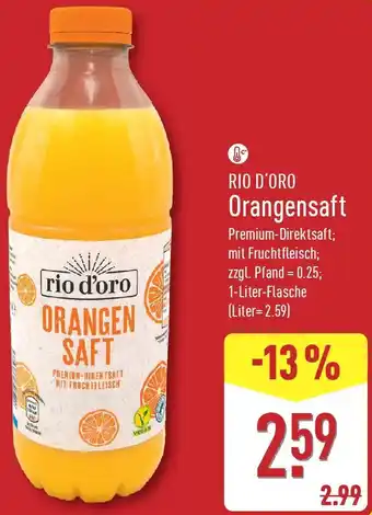 Aldi Nord RIO D'ORO Orangensaft Angebot