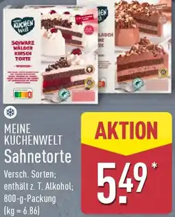 Aldi Nord MEINE KUCHENWELT Sahnetorte Angebot
