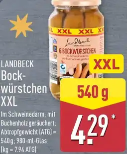 Aldi Nord LANDBECK Bockwürstchen XXL Angebot