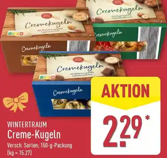 Aldi Nord WINTERTRAUM Creme-Kugeln Angebot