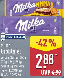 Aldi Nord MILKA Groẞtafel Angebot