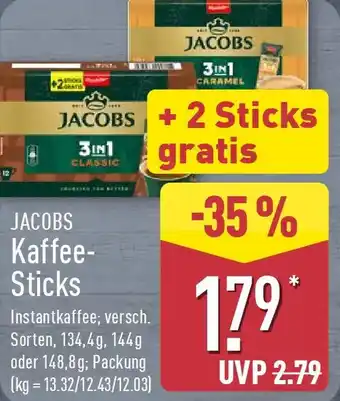Aldi Nord JACOBS Kaffee Sticks Angebot