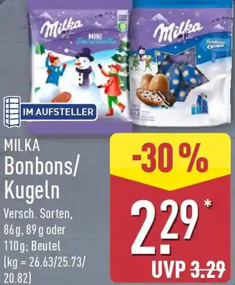 Aldi Nord MILKA Bonbons/ Kugeln Angebot