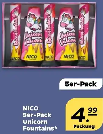 NETTO NICO 5er-Pack Unicorn Fountains Angebot