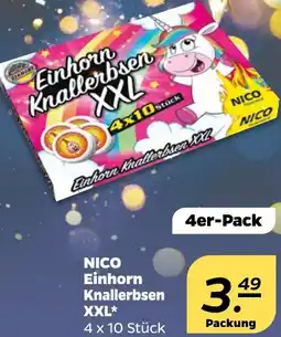 NETTO NICO Einhorn Knallerbsen XXL Angebot