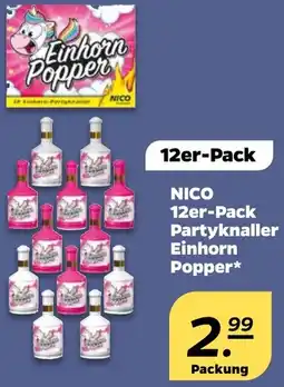 NETTO NICO Partyknaller Einhorn Popper Angebot