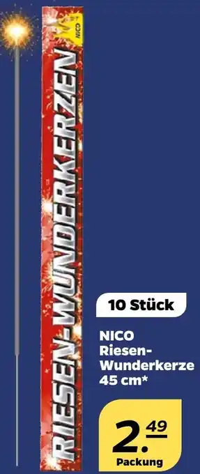NETTO NICO Riesen Wunderkerze 45 cm Angebot