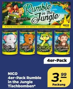 NETTO NICO 4er-Pack Rumble in the Jungle Tischbomben Angebot