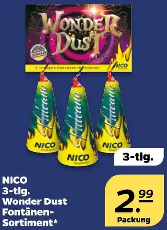 NETTO NICO 3-tlg. Wonder Dust Fontänen Sortiment Angebot