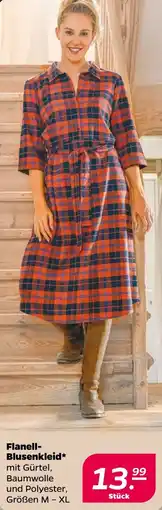 NETTO Flanell Blusenkleid Angebot