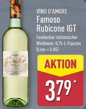 Aldi Nord VINO D'AMORE Famoso Rubicone IGT Angebot