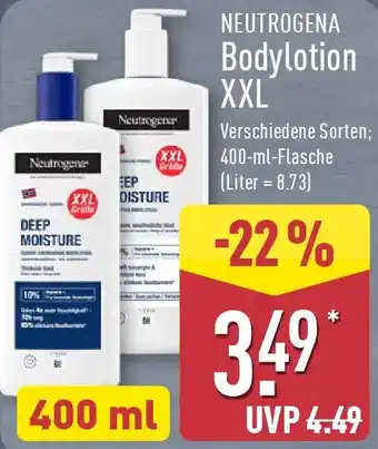 Aldi Nord NEUTROGENA Bodylotion XXL Angebot