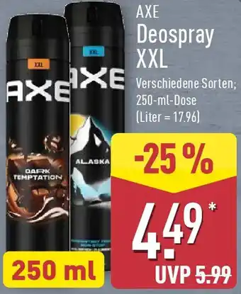 Aldi Nord AXE Deospray XXL Angebot