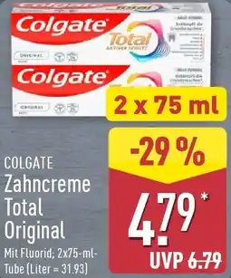 Aldi Nord COLGATE Zahncreme Total Original Angebot