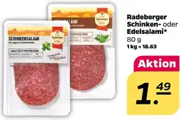 NETTO Radeberger Schinken- oder Edelsalami Angebot