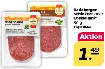 NETTO Radeberger Schinken- oder Edelsalami Angebot