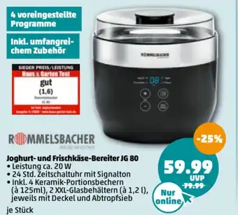 PENNY Rommelsbacher Joghurt-und Frischkäse-Bereiter JG 80 Angebot
