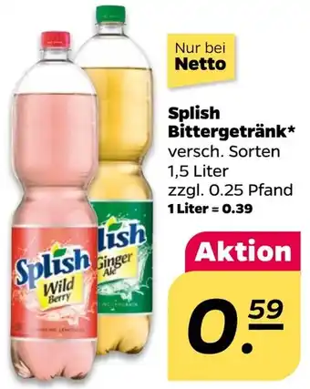 NETTO Splish Bittergetränk Angebot