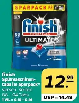 NETTO finish Spülmaschinentabs im Sparpack Angebot
