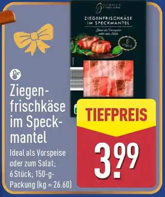 Aldi Nord Ziegenfrischkäse im Speckmantel Angebot