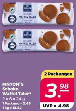 NETTO FINTON'S Schoko Waffel Taler Angebot