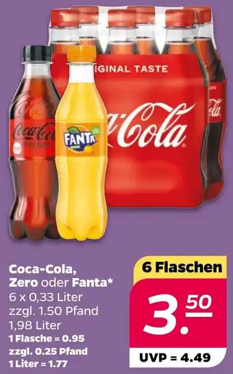 NETTO Coca-Cola, Zero oder Fanta Angebot