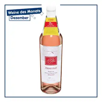 Netto Marken-Discount Torre Santa Primitivo Rosato Puglia IGT 11,5% vol 0,75 Liter - Inhalt: 6 Flaschen Angebot