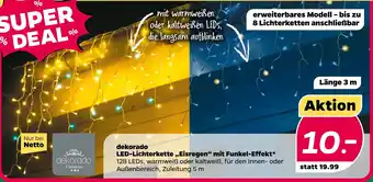 NETTO dekorado LED-Lichterkette „Eisregen“ mit Funkel-Effekt Angebot