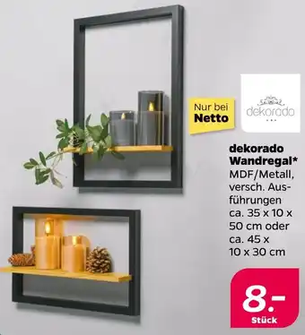 NETTO dekorado Wandregal Angebot