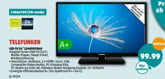 PENNY Telefunken LED-TV 24" L24H502N4V Angebot